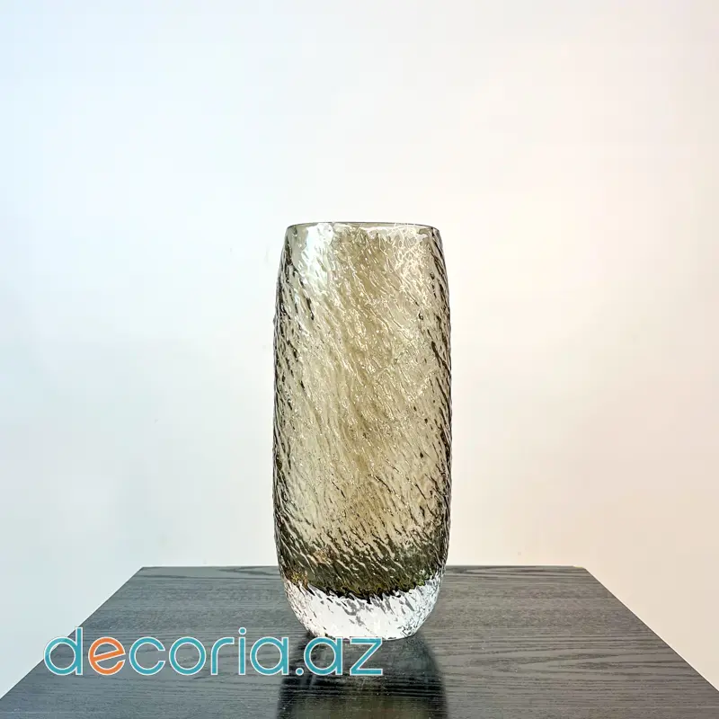 Buzlu Şüşə Güldan- Vazo