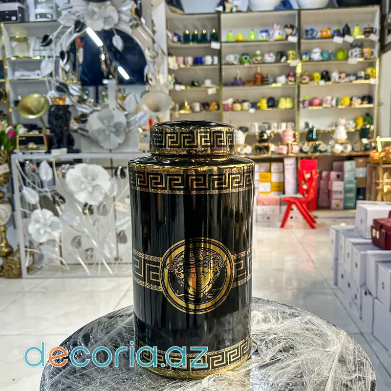 Versace Dizaynlı Dekor Vaza