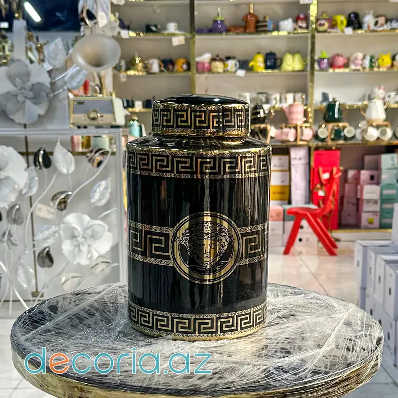 Versace Dizaynlı Dekor Vaza