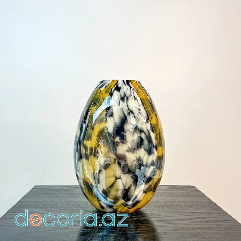 Abstrakt Naxışlı Vaza Güldan