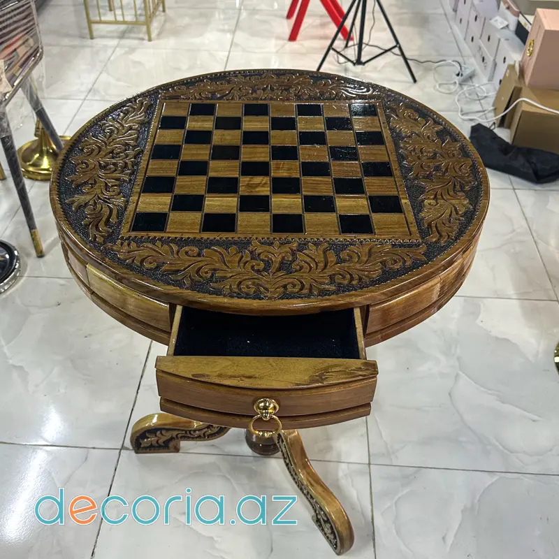 Əl işi Dekorativ Şahmat Masası