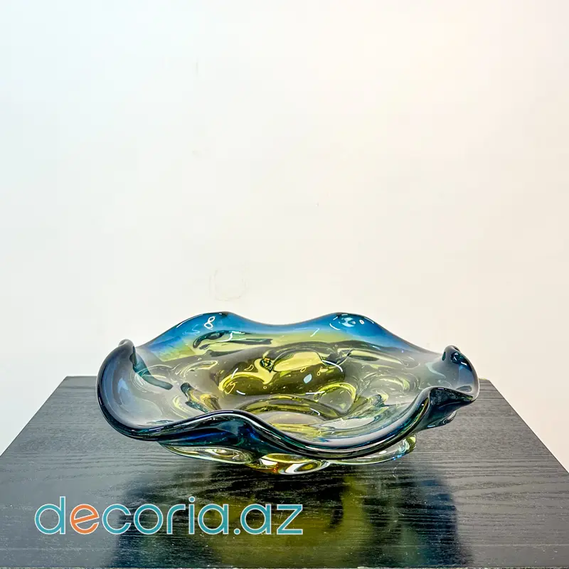 Şüşə Dekorativ Qab