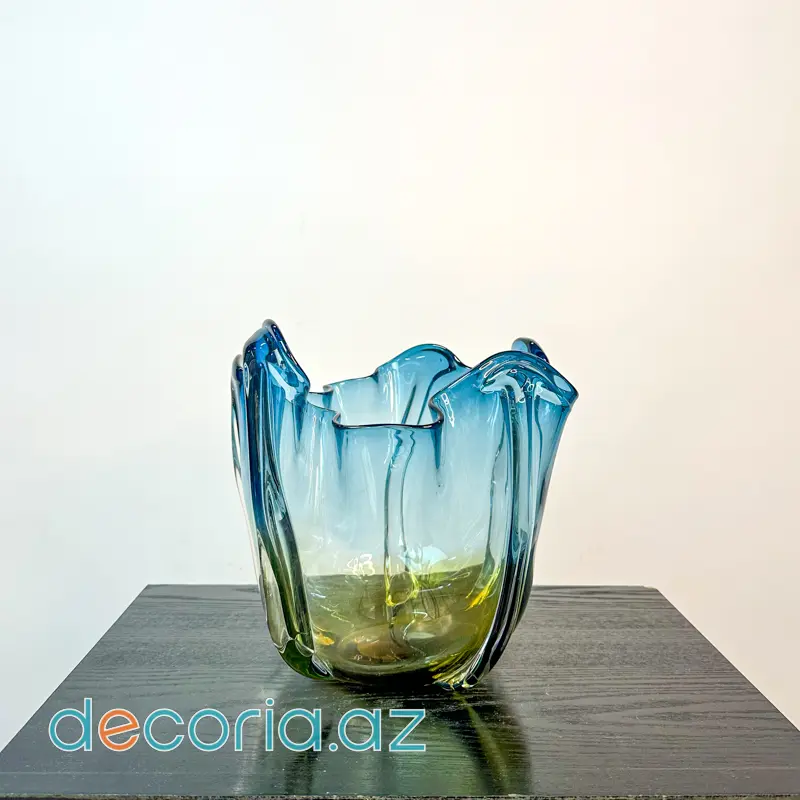 Şüşə Dekorativ Qab