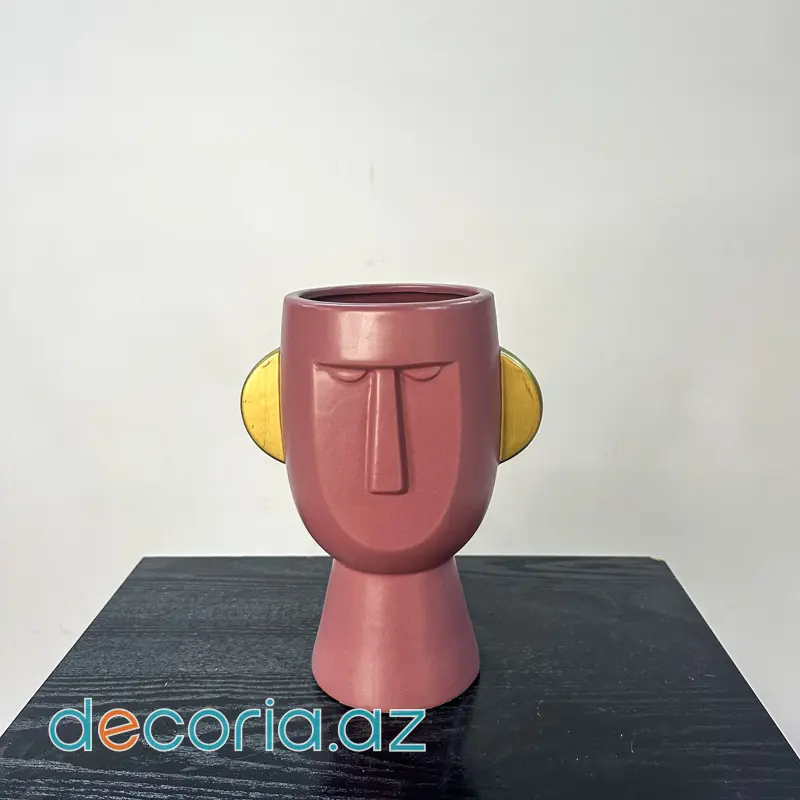 Modern Keramik Üz Vazası