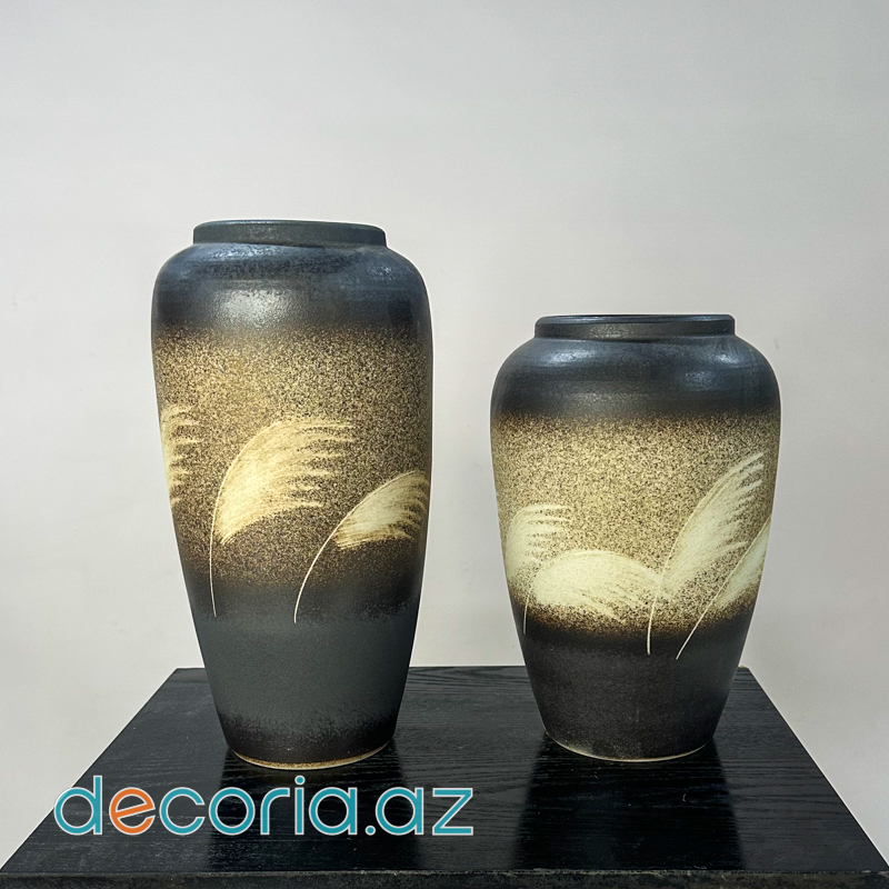 Sünbül Naxışlı Dekorativ Güldan Vaza