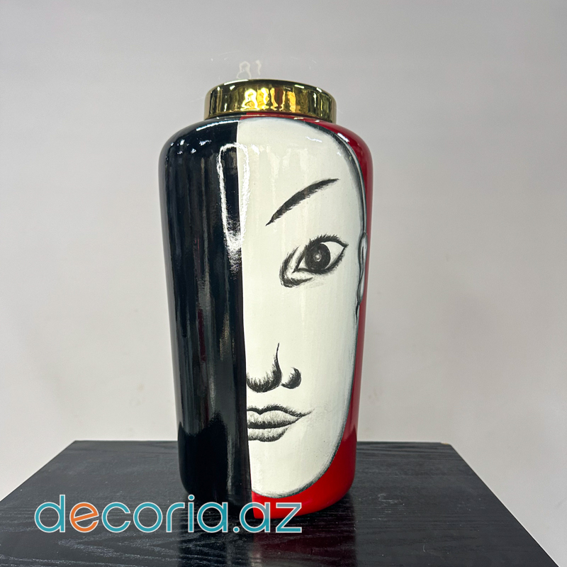 Asiya Simalı Dekorativ Keramika Güldan Dəsti