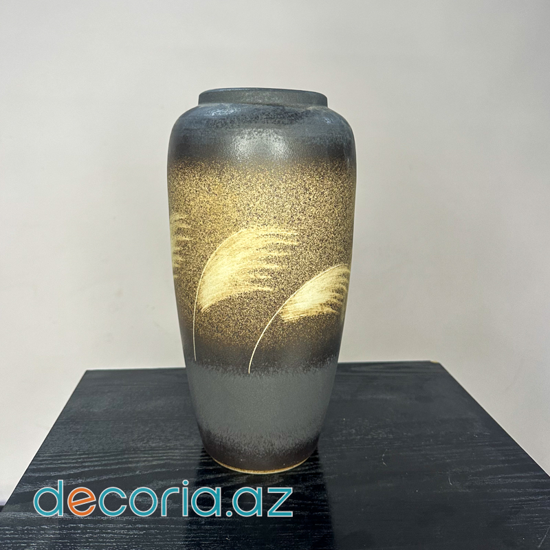 Sünbül Naxışlı Dekorativ Güldan Vaza