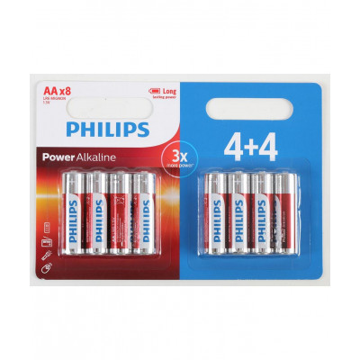 Philips 4+4 Hədiyyəli Batareya Lr6P8Bp10 Lr6/Aa