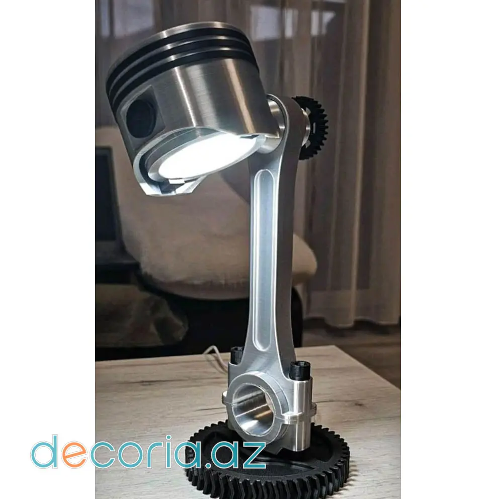 Porsşen Və Şatun Dizaynlı İndustrial Masaüstü Metal Lampa
